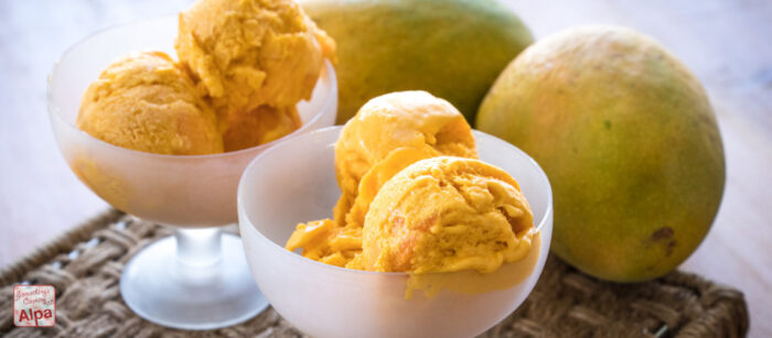 Real Mango Ice-Cream Scoop